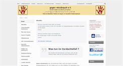 Desktop Screenshot of gegen-missbrauch.de