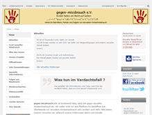 Tablet Screenshot of gegen-missbrauch.de